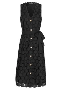 Ana Alcazar Mouwloos Jurk Zeky Zwart -JurkChic Verkoop 047612 2863 100 a