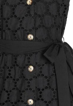 Ana Alcazar Mouwloos Jurk Zeky Zwart -JurkChic Verkoop 047612 2863 100 c