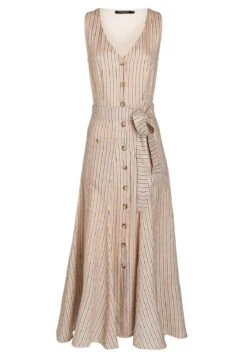 Ana Alcazar Midi Jurk Zeimy Licht-Beige -JurkChic Verkoop 047622 2866 808 a 1