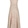 Ana Alcazar Midi Jurk Zeimy Licht-Beige -JurkChic Verkoop 047622 2866 808 b