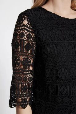 Ana Alcazar A-Lijn Jurk Saide Zwart -JurkChic Verkoop 2689 046934 100 17