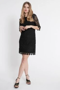 Ana Alcazar A-Lijn Jurk Saide Zwart