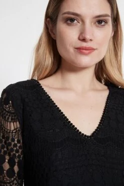 Ana Alcazar Tuniek Jurk Sanice Zwart -JurkChic Verkoop 2694 046953 100 20