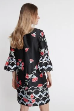 Ana Alcazar Mouw Jurk Sefyme Zwart -JurkChic Verkoop 2703 047006 100 18