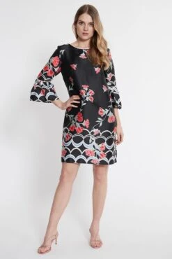 Ana Alcazar Mouw Jurk Sefyme Zwart