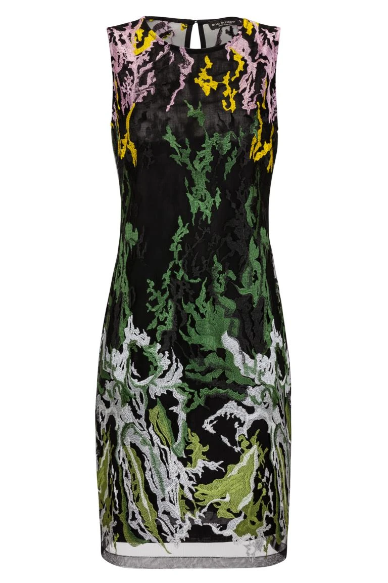 Ana Alcazar Black Label Geborduurde Cocktail Jurk 7 Ana Alcazar Black Label Geborduurde Cocktail Jurk - Afbeelding 5