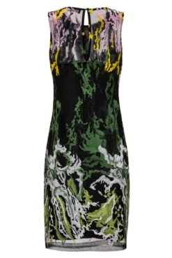 Ana Alcazar Black Label Geborduurde Cocktail Jurk