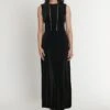 Ana Alcazar Velvet Maxi Jurk Emonary -JurkChic Verkoop ana alcazar 045430 2230 1002