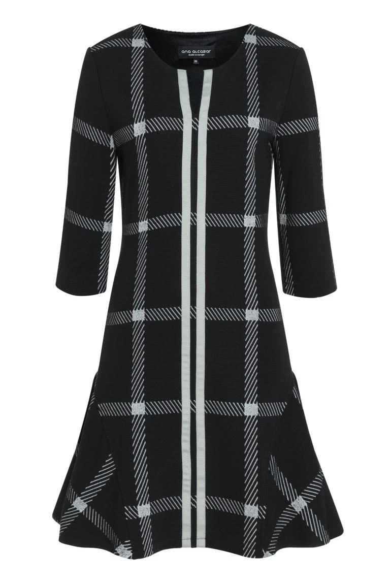 Ana Alcazar Strip Jurk Paloa Zwart 8 Ana Alcazar Strip Jurk Paloa Zwart - Afbeelding 6