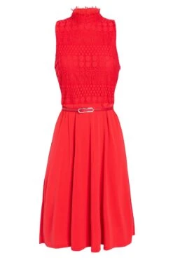 Ana Alcazar Mix Jurk Sanobea Rood 15 Ana Alcazar Mix Jurk Sanobea Rood -JurkChic Verkoop ana alcazar 046954 2694 500 1