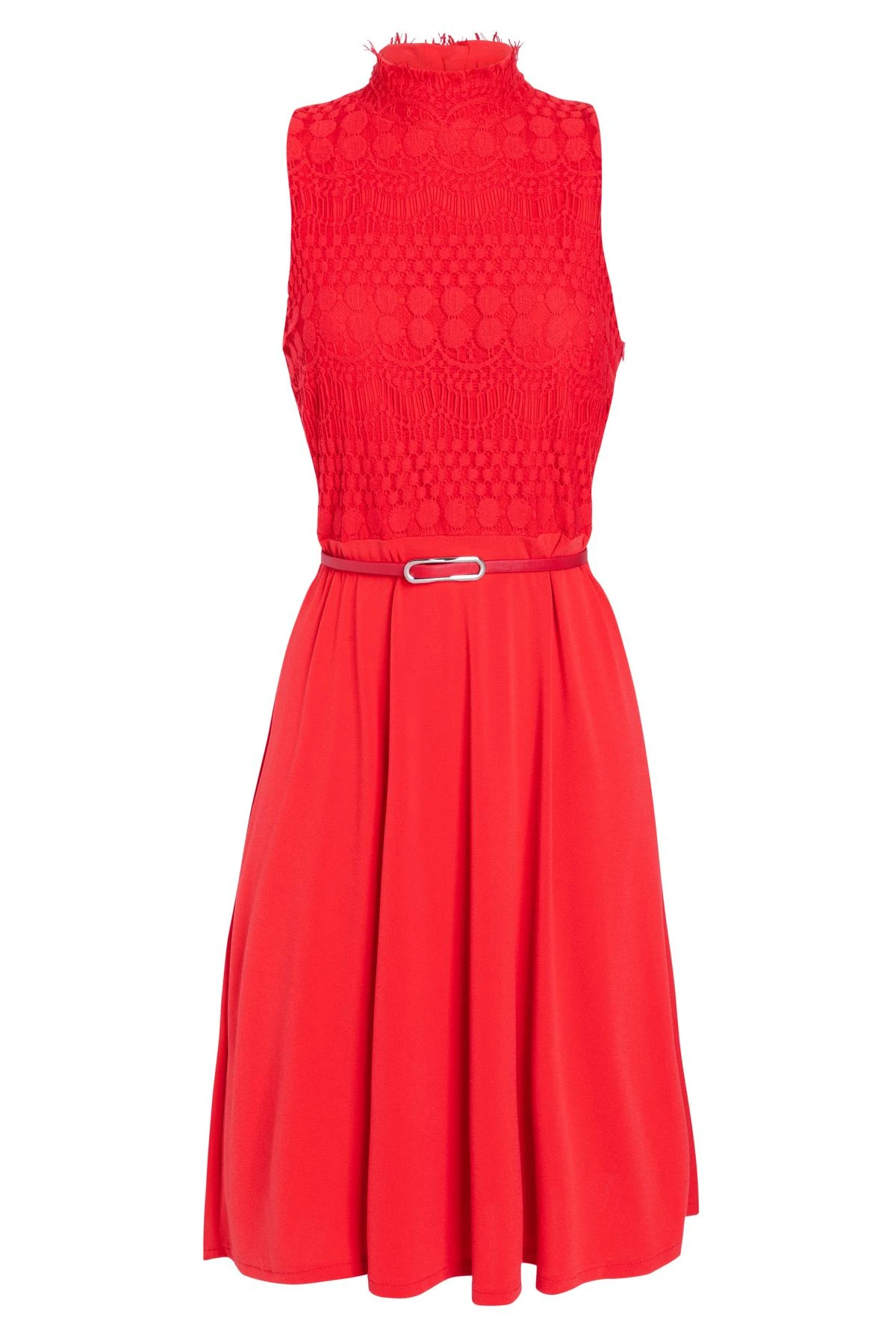 Ana Alcazar Mix Jurk Sanobea Rood 9 Ana Alcazar Mix Jurk Sanobea Rood - Afbeelding 7