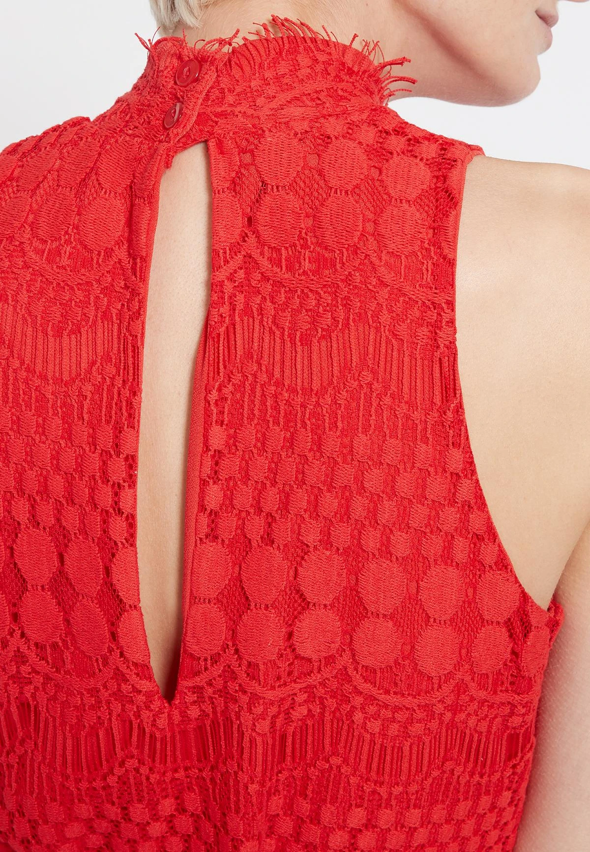 Ana Alcazar Mix Jurk Sanobea Rood 7 Ana Alcazar Mix Jurk Sanobea Rood - Afbeelding 5