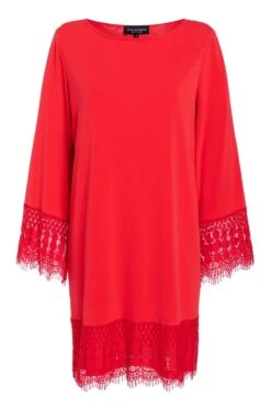 Ana Alcazar Lange Mouwen Jurk Saorea Rood 13 Ana Alcazar Lange Mouwen Jurk Saorea Rood -JurkChic Verkoop ana alcazar 046956 2694 500 1