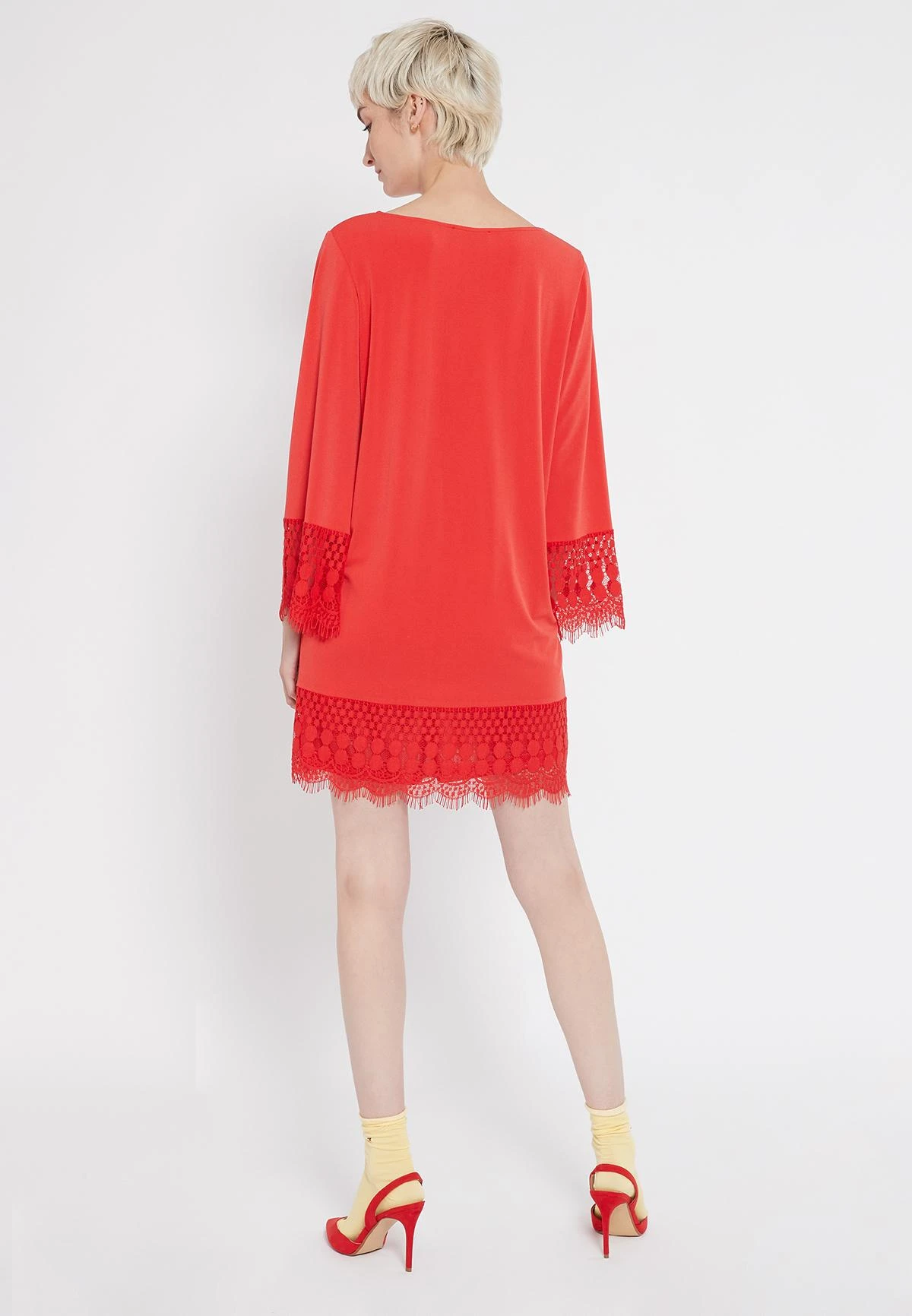 Ana Alcazar Lange Mouwen Jurk Saorea Rood 5 Ana Alcazar Lange Mouwen Jurk Saorea Rood - Afbeelding 3