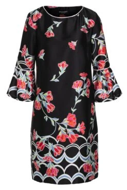 Ana Alcazar Mouw Jurk Sefyme Zwart -JurkChic Verkoop ana alcazar 047006 2703 100 a