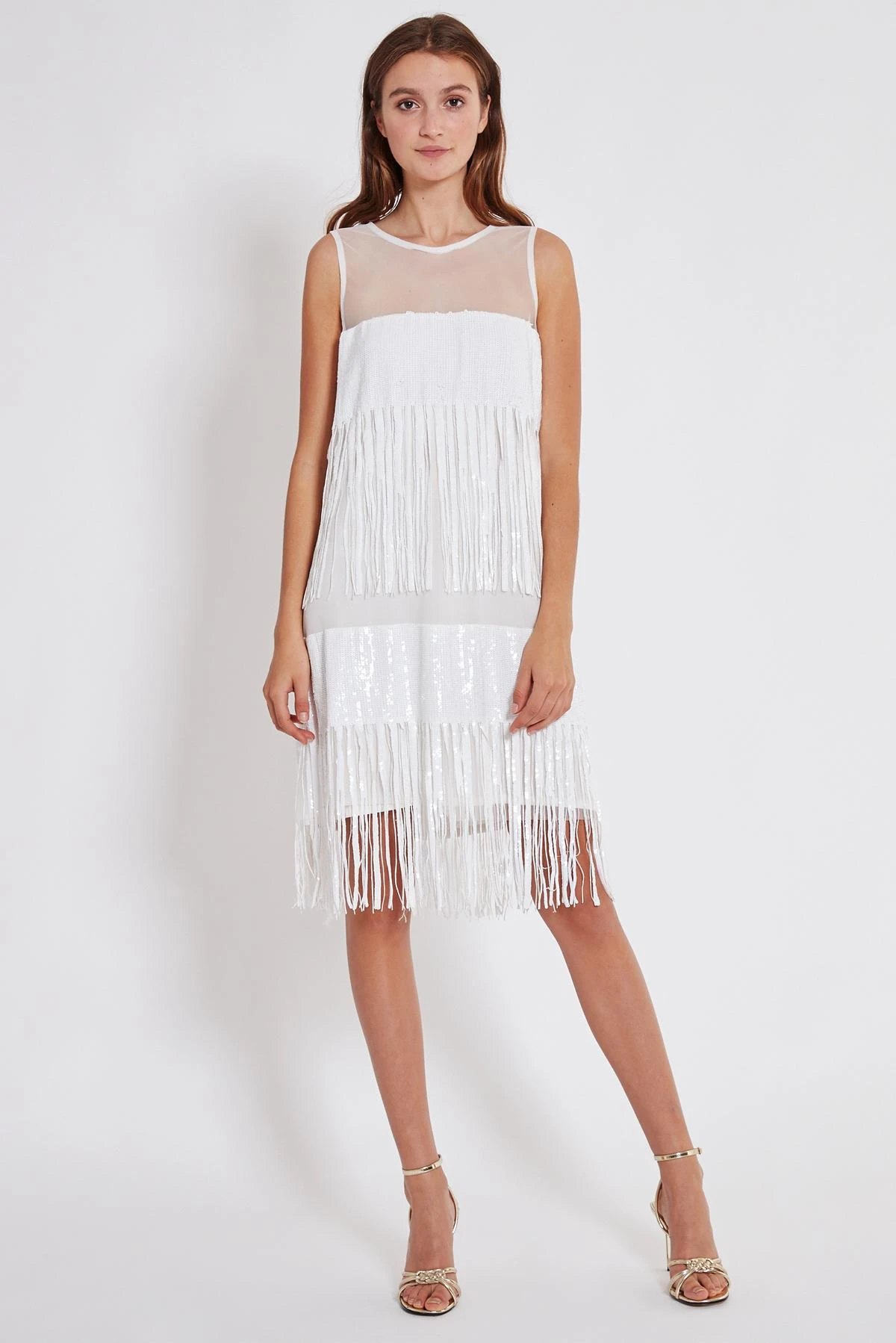 Ana Alcazar Lovertje Jurk Taba 4 Ana Alcazar Lovertje Jurk Taba - Afbeelding 2