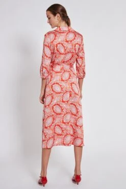 Ana Alcazar Midi Jurk Tefrola Geel 11 Ana Alcazar Midi Jurk Tefrola Geel -JurkChic Verkoop ana alcazar 047211 2754 500 4