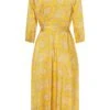Ana Alcazar Midi Jurk Tefrola Geel -JurkChic Verkoop ana alcazar 047211 2754 900 b