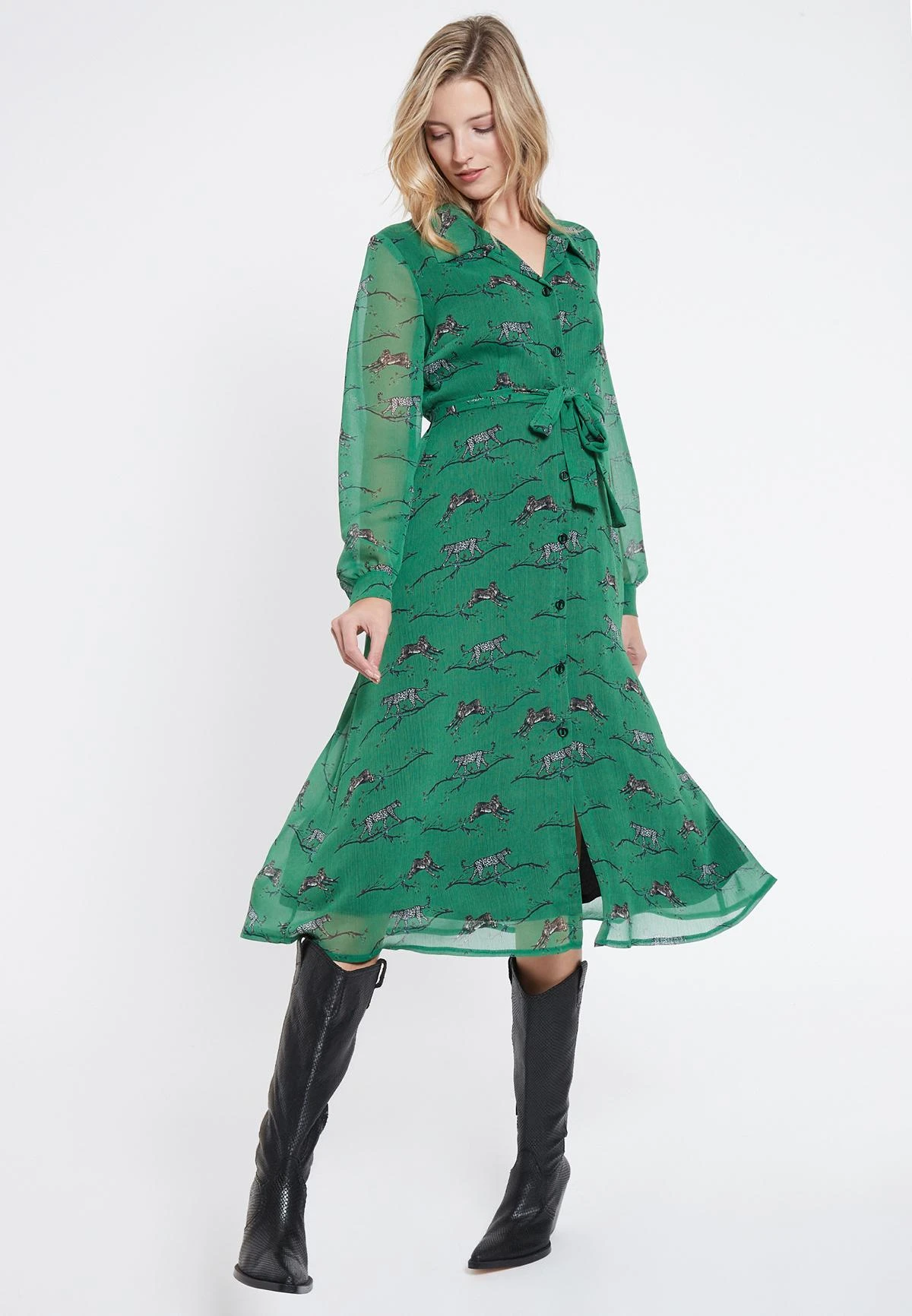 Ana Alcazar Midi Jurk Vabisea 4 Ana Alcazar Midi Jurk Vabisea - Afbeelding 2