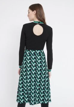 Ana Alcazar Mix Jurk Vabury Groen -JurkChic Verkoop ana alcazar 047328 2790 400 4