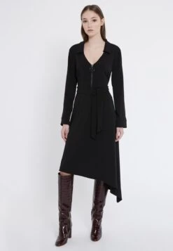 Ana Alcazar Zip Jurk Vafery Zwart