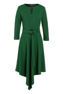 Ana Alcazar Riem Jurk Vafetos Groen -JurkChic Verkoop ana alcazar 047366 2797 400 1