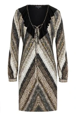 Ana Alcazar Ruches Jurk Vossi -JurkChic Verkoop ana alcazar 047451 2817 910 1