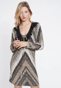 Ana Alcazar Ruches Jurk Vossi -JurkChic Verkoop ana alcazar 047451 2817 910 3