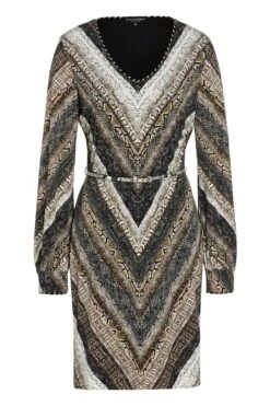 Ana Alcazar Lange Mouwen Jurk Vostasy -JurkChic Verkoop ana alcazar 047453 2817 910 1