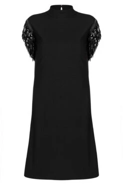 Ana Alcazar Franje Jurk Waeta Zwart -JurkChic Verkoop ana alcazar 047491 2828 100 1