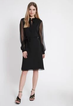 Ana Alcazar Chiffon Jurk Waeby Zwart