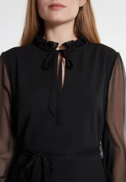 Ana Alcazar Chiffon Jurk Waeby Zwart -JurkChic Verkoop ana alcazar 047493 2828 100 5