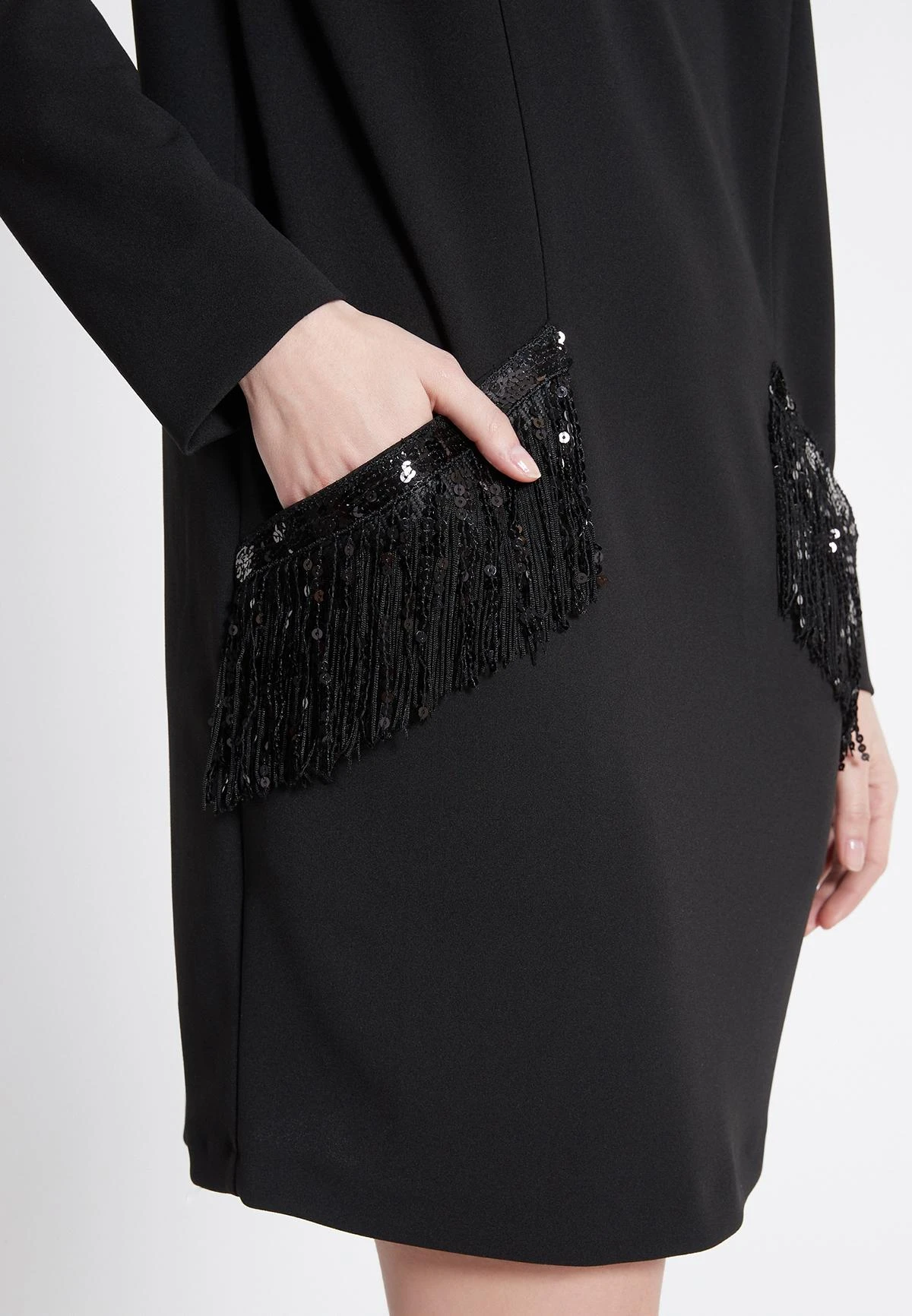 Ana Alcazar Zacken Jurk Wafra Zwart 6 Ana Alcazar Zacken Jurk Wafra Zwart - Afbeelding 4