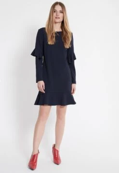 Ana Alcazar Volant Jurk Waisy Blauw