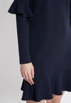 Ana Alcazar Volant Jurk Waisy Blauw -JurkChic Verkoop ana alcazar 047500 2828 300 5