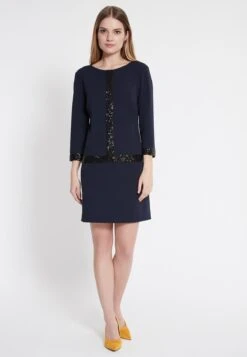 Ana Alcazar Ana Alczaar Lovertje Jurk Wajani Blauw