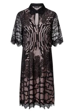 Ana Alcazar Korte Mouwen Jurk Zazy -JurkChic Verkoop ana alcazar 047590 2858 9101