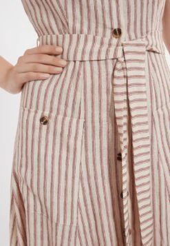 Ana Alcazar Midi Jurk Zemy Donker-Beige -JurkChic Verkoop ana alcazar 047622 2866 8085