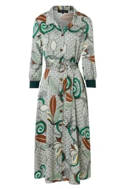 Ana Alcazar Midi Jurk Zeska -JurkChic Verkoop ana alcazar 047645 2873 9101