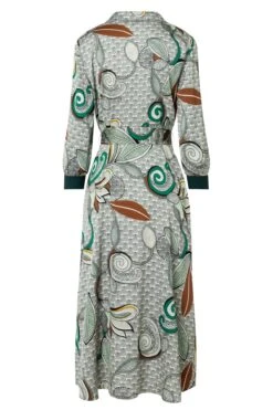 Ana Alcazar Midi Jurk Zeska -JurkChic Verkoop ana alcazar 047645 2873 9107