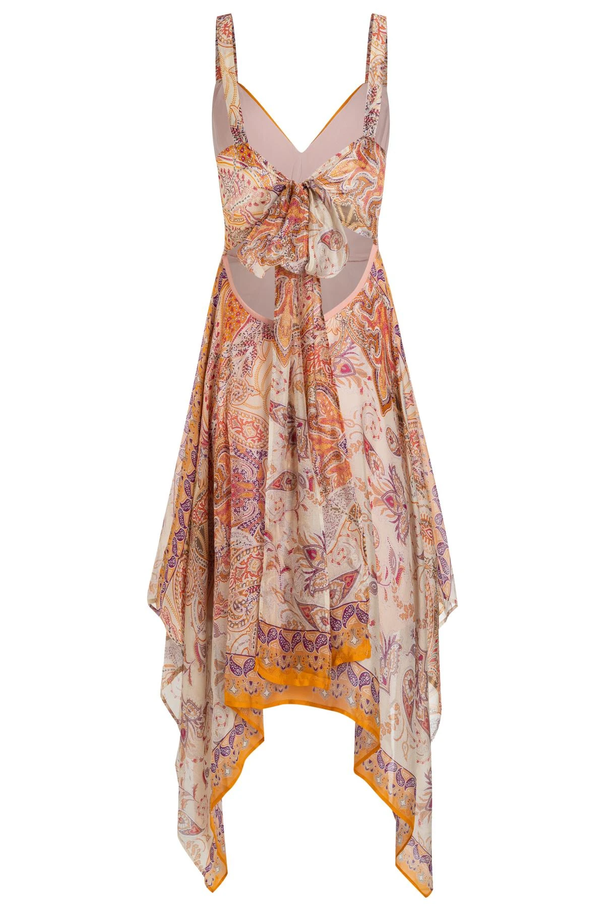 Ana Alcazar Zijden Jurk Zezea Beige 7 Ana Alcazar Zijden Jurk Zezea Beige - Afbeelding 5