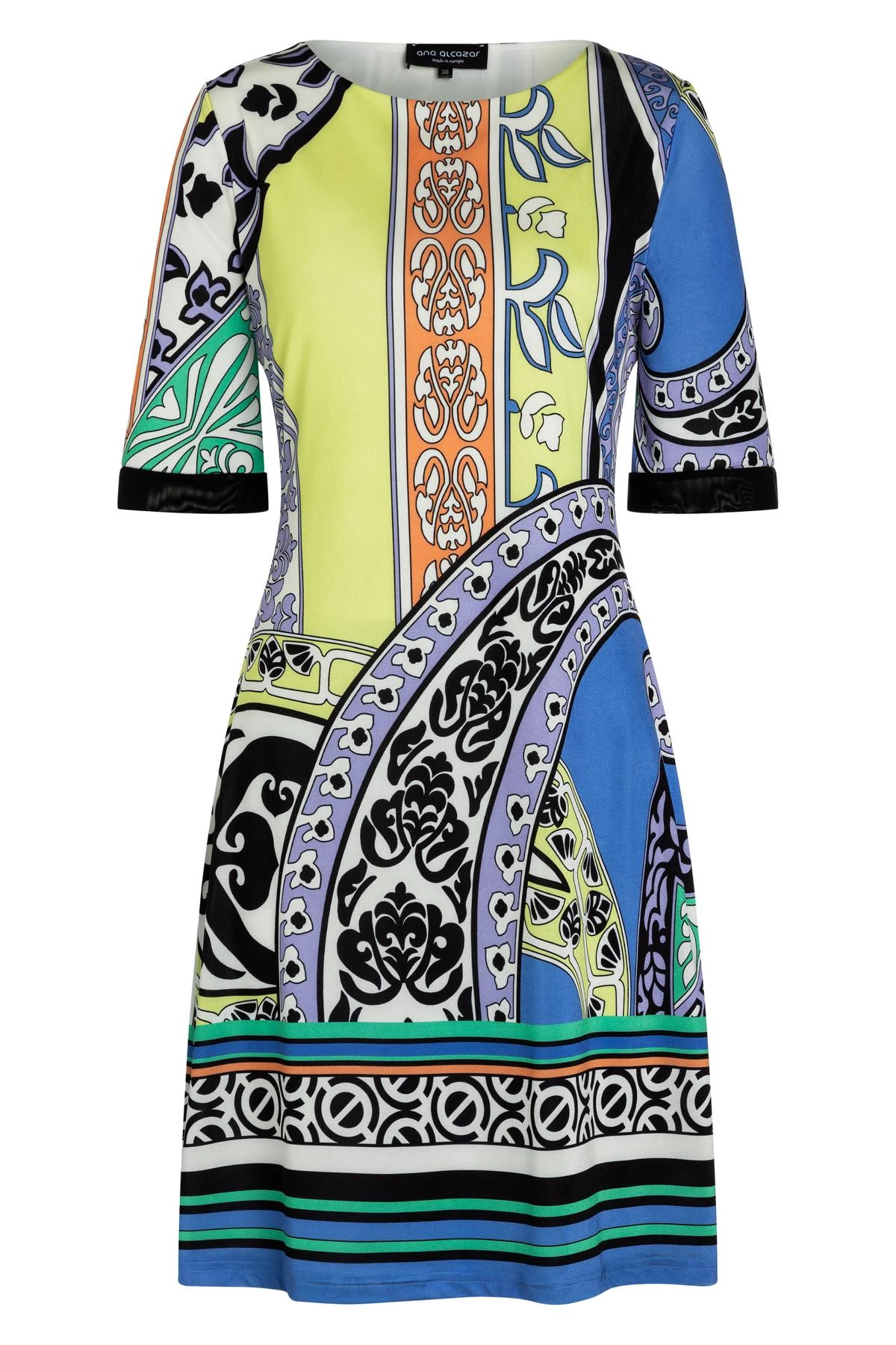 Ana Alcazar Korte Mouwen Jurk Zinis 8 Ana Alcazar Korte Mouwen Jurk Zinis - Afbeelding 6