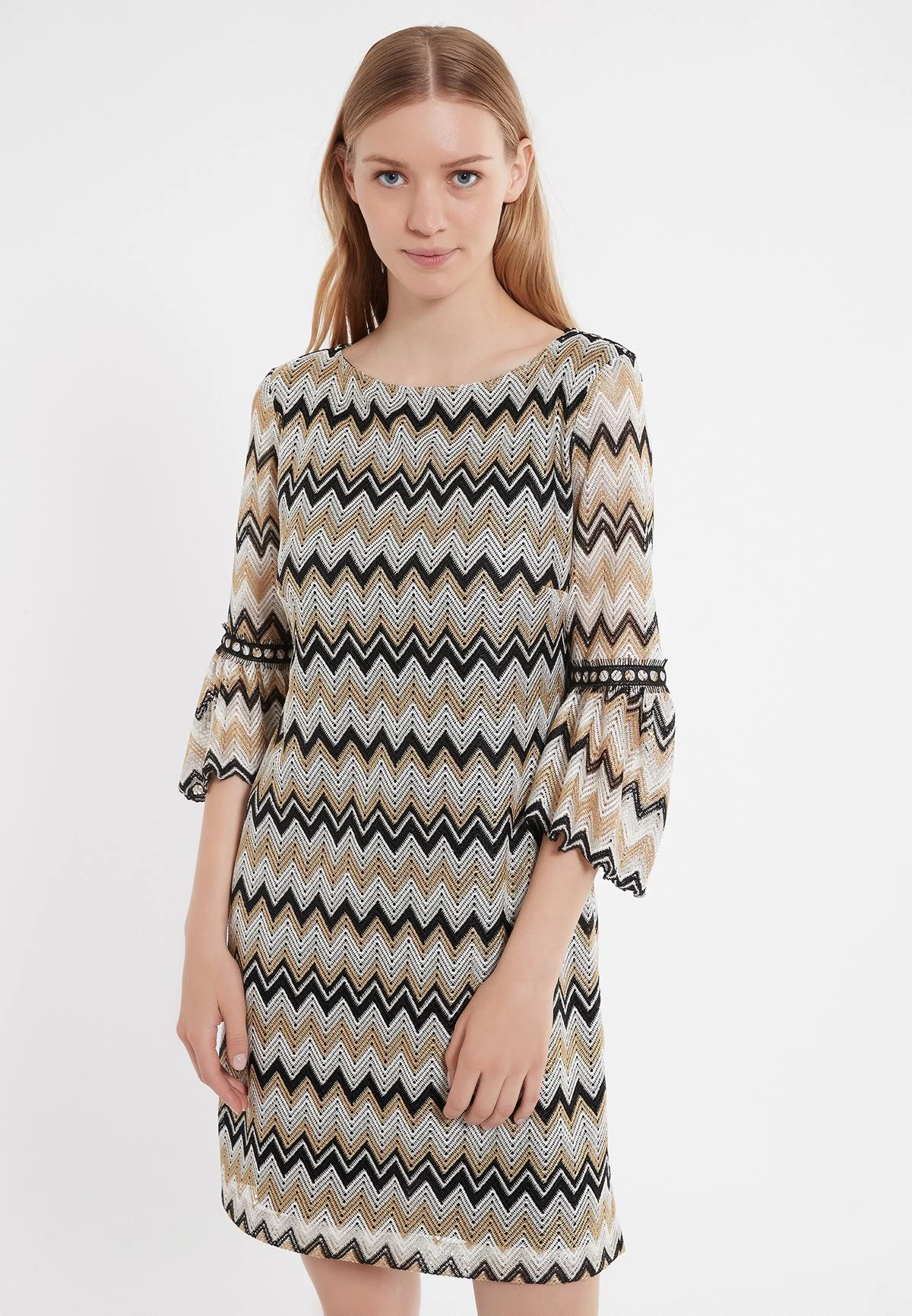 Ana Alcazar Gebreide Jurk Zisa 4 Ana Alcazar Gebreide Jurk Zisa - Afbeelding 2