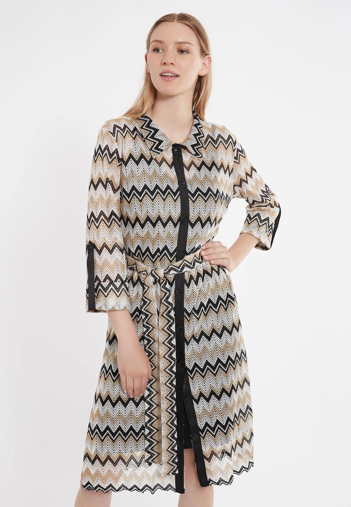 Ana Alcazar Blouse Jurk Zises 4 Ana Alcazar Blouse Jurk Zises - Afbeelding 2