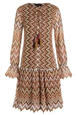 Ana Alcazar Lange Mouwen Jurk Zalta -JurkChic Verkoop ana alcazar 047800 2911 9101