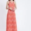 Ana Alcazar Ana Alazar Maxi Jurk Afrea Rood-Wit -JurkChic Verkoop ana alcazar 047830 2923 5072