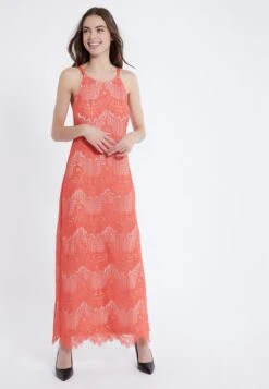 Ana Alcazar Ana Alazar Maxi Jurk Afrea Rood-Wit