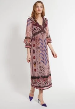 Ana Alcazar Lange Hippie Jurk Cava -JurkChic Verkoop ana alcazar 048311 3034 9113