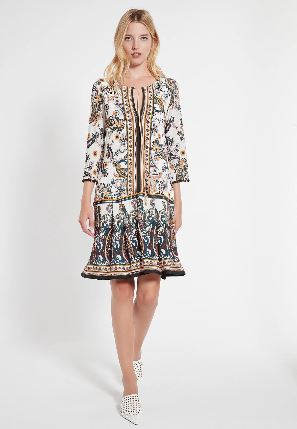 Ana Alcazar A-Lijn Jurk Celoa 3 Ana Alcazar A-Lijn Jurk Celoa