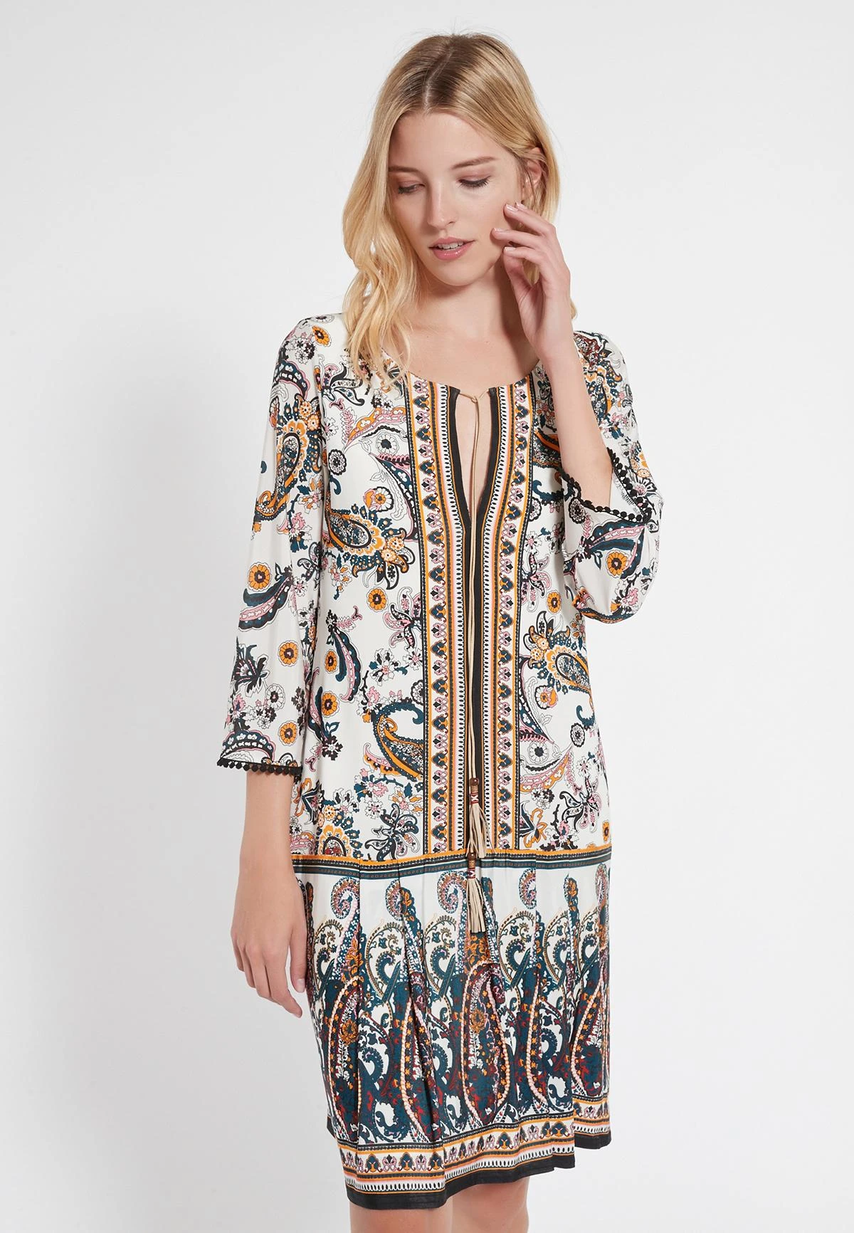 Ana Alcazar A-Lijn Jurk Celoa 4 Ana Alcazar A-Lijn Jurk Celoa - Afbeelding 2